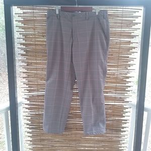 AUR Active 36 Mens Taupe Plaid Pants